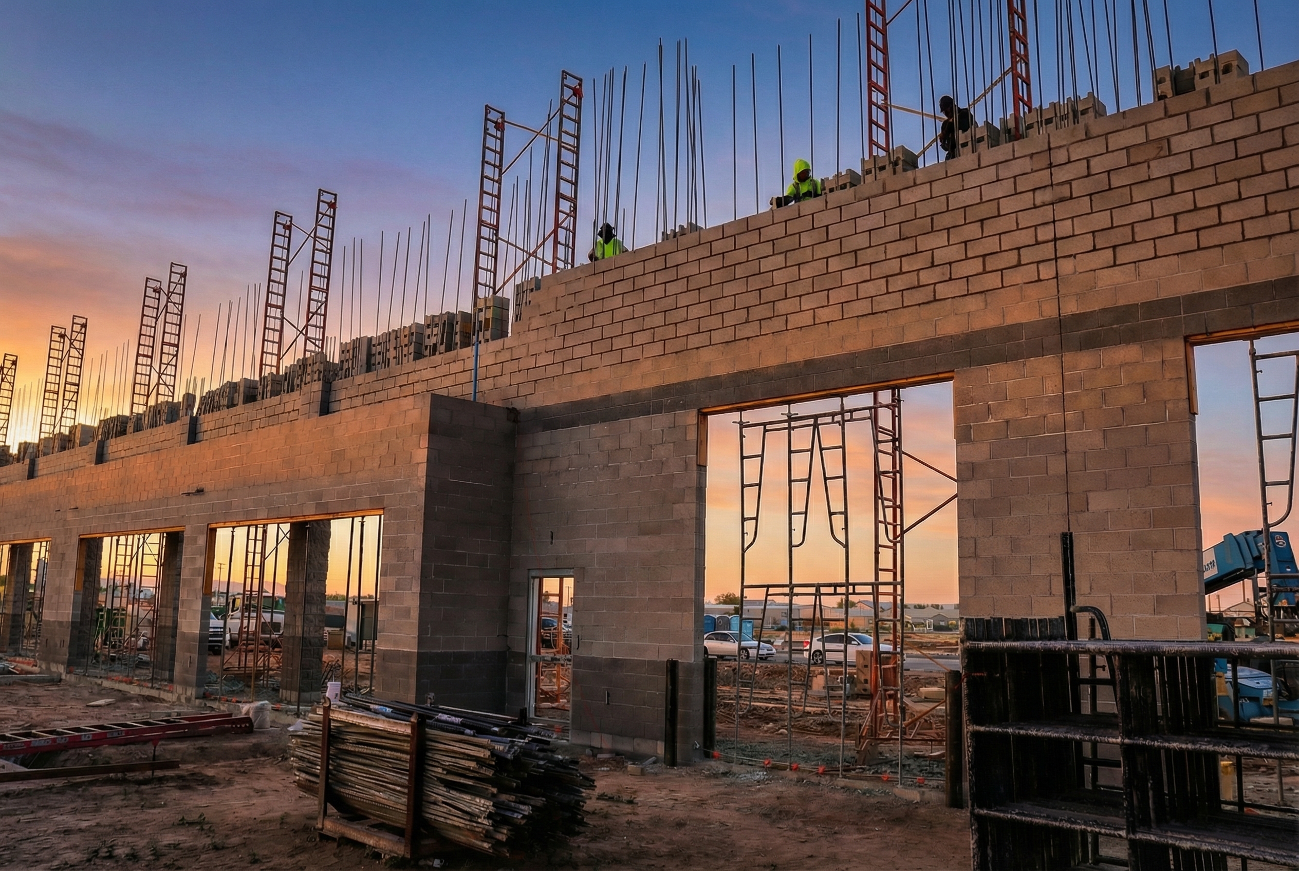 Haxton Masonry Jobsite